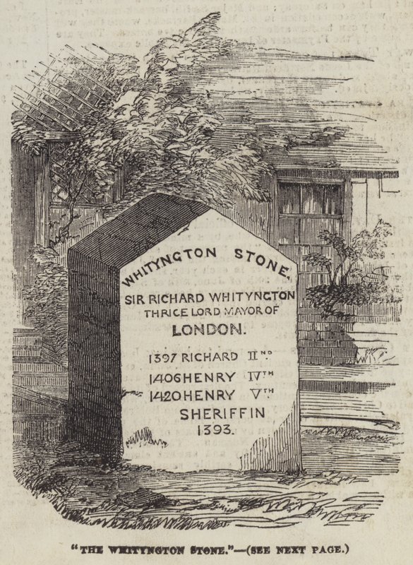 The Whittington Stone (gravering) av English School