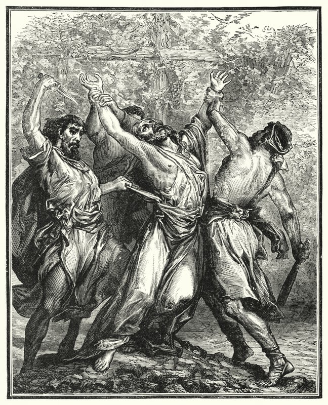 The Wicked Husbandmen (gravering) av English School