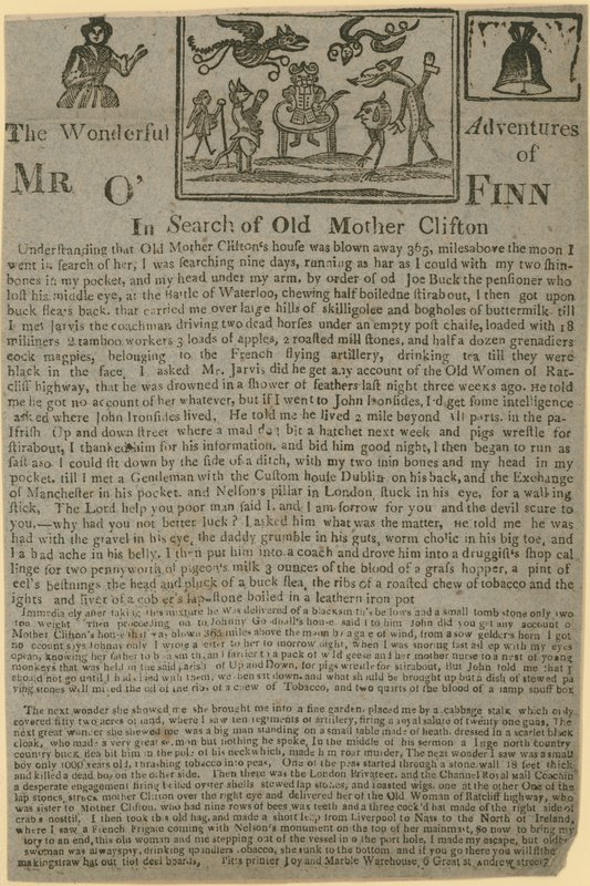 The Wonderful Adventures of Mr OFinn på jakt etter Old Mother Clifton av English School
