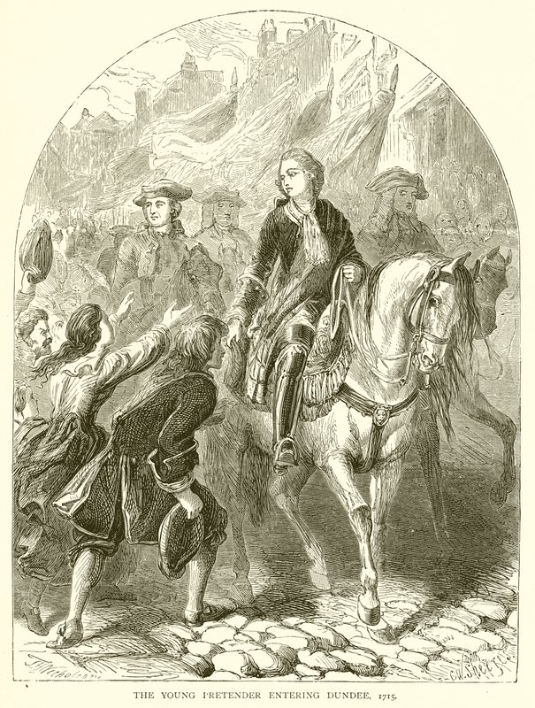 The Young Pretender inn i Dundee, 1715 av English School