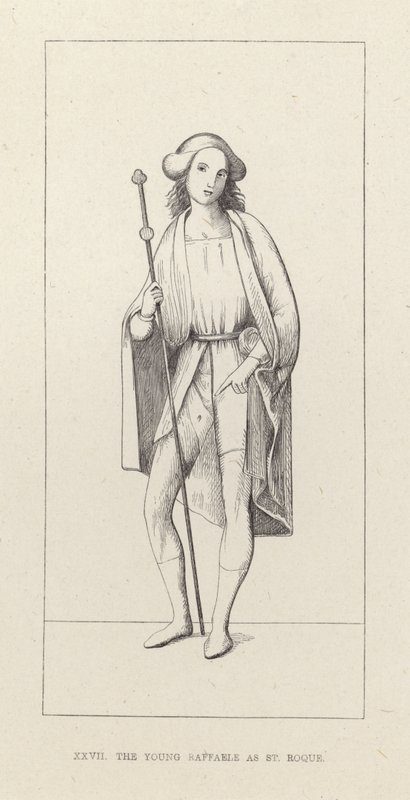 The Young Raphael som St Roque av English School