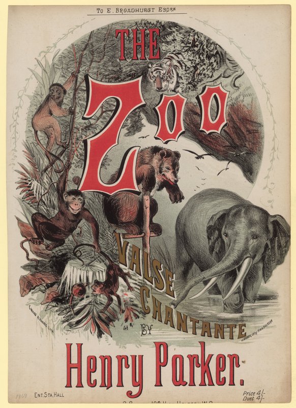 Zoo Charante. Valse Chantante av Henry Parker av English School