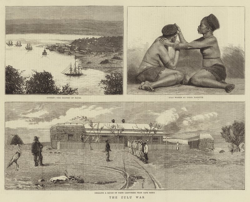 Zulukrigen (gravering) av English School