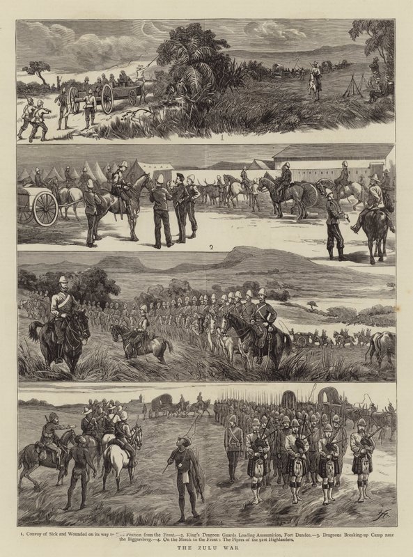 Zulu-krigen (gravering) av English School