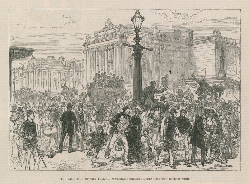 Avskaffelse av bompenger på Waterloo Bridge av English School