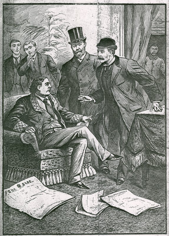 Arrestasjonen av Oscar Wilde: The pet of London Society, en av våre mest suksessrike dramatikere og poeter, arrestert på en fryktelig siktelse av English School