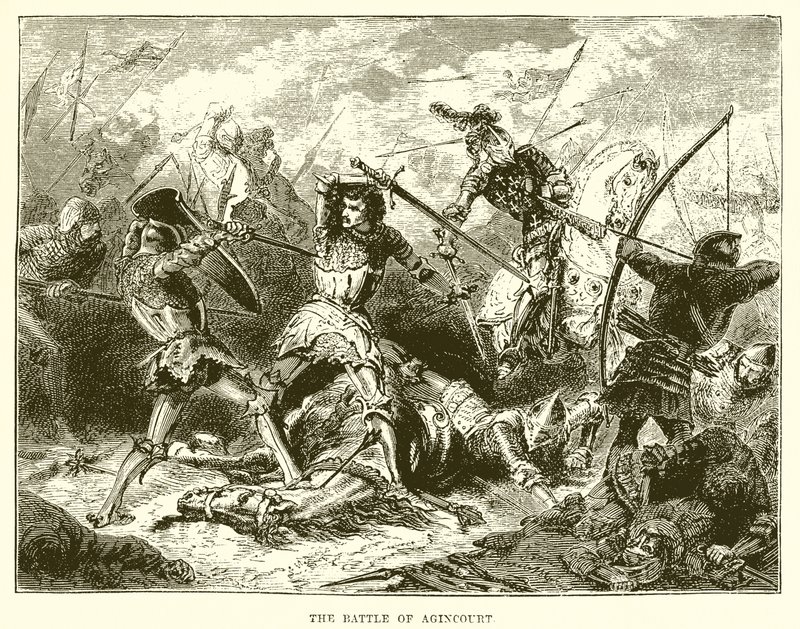 Slaget ved Agincourt av English School