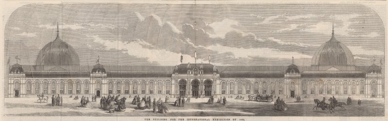 Bygningen for den internasjonale utstillingen i 1862 av English School