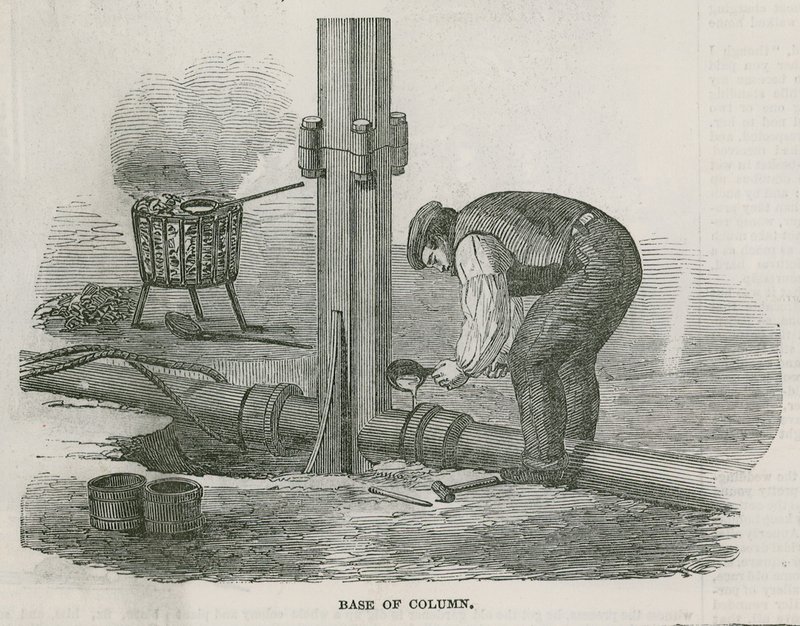 Bygningen i Hyde Park, London, for den store utstillingen i 1851 av English School