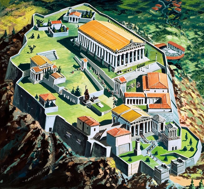 Byen Athen i antikkens Hellas av English School