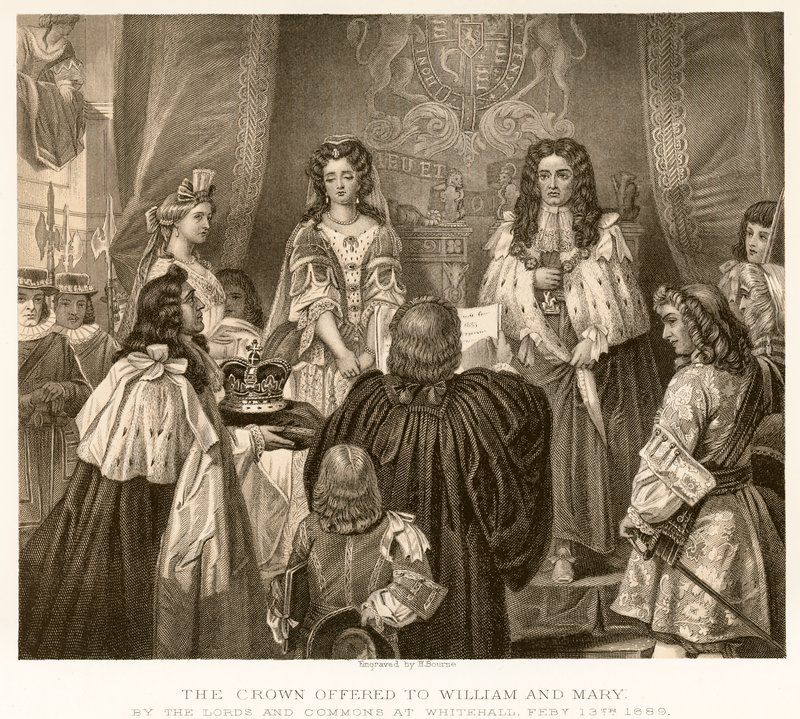 Kronen tilbød William og Mary av English School