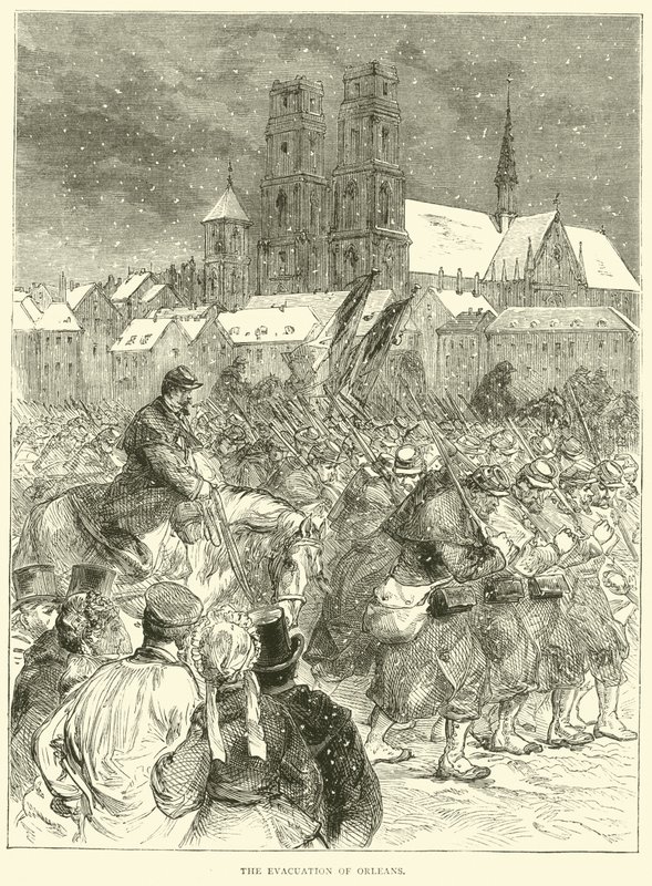 Evakueringen av Orleans, desember 1870 av English School