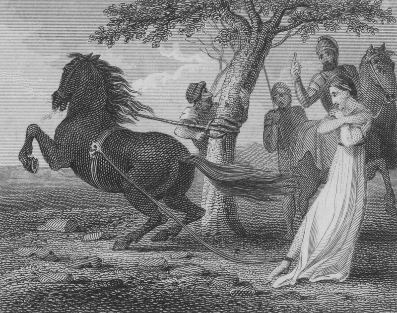 Henrettelsen av Brunhilda av Austrasia av Chlothar II, 613; av English School