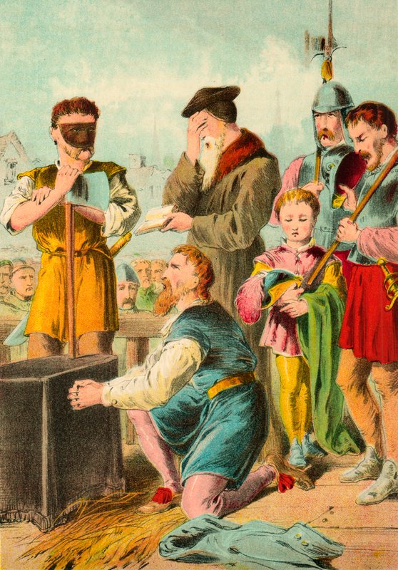 Henrettelsen av hertugen av Somerset av English School