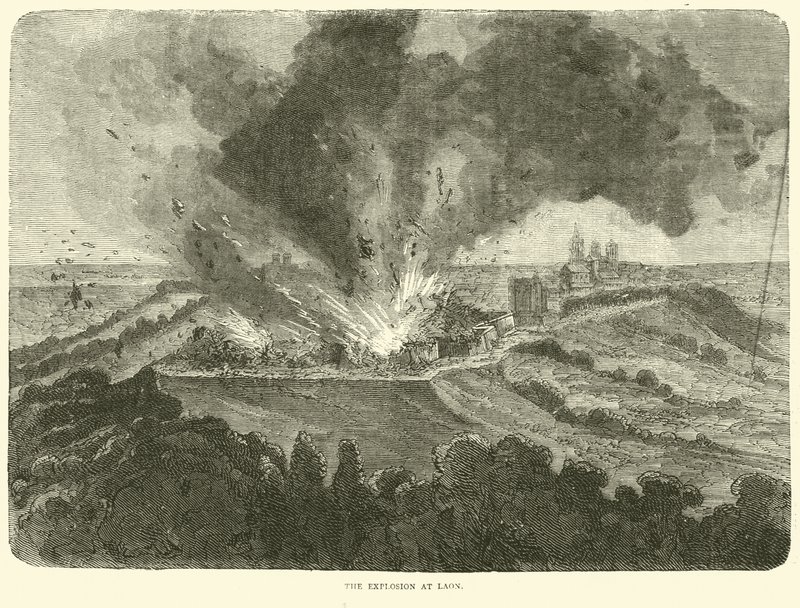 Eksplosjonen ved Laon, september 1870 av English School