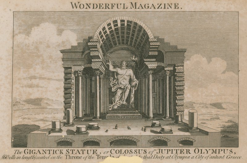 Den gigantiske statuen, eller Colossus av Jupiter Olympus av English School