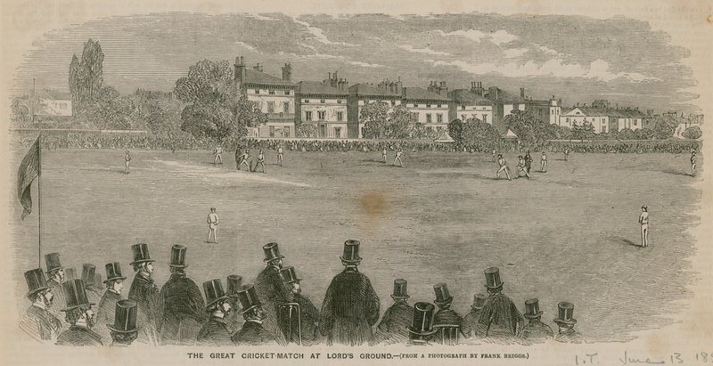Den flotte cricketkampen på Lords Ground av English School