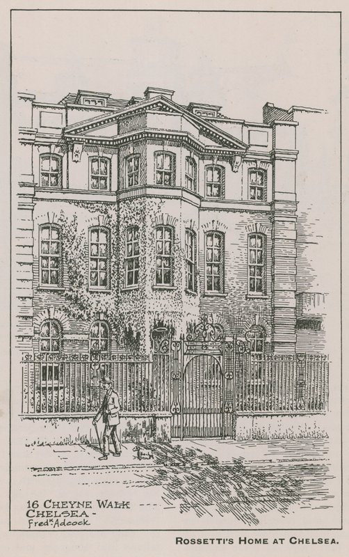 Hjemmet til Dante Gabriel Rossetti av English School