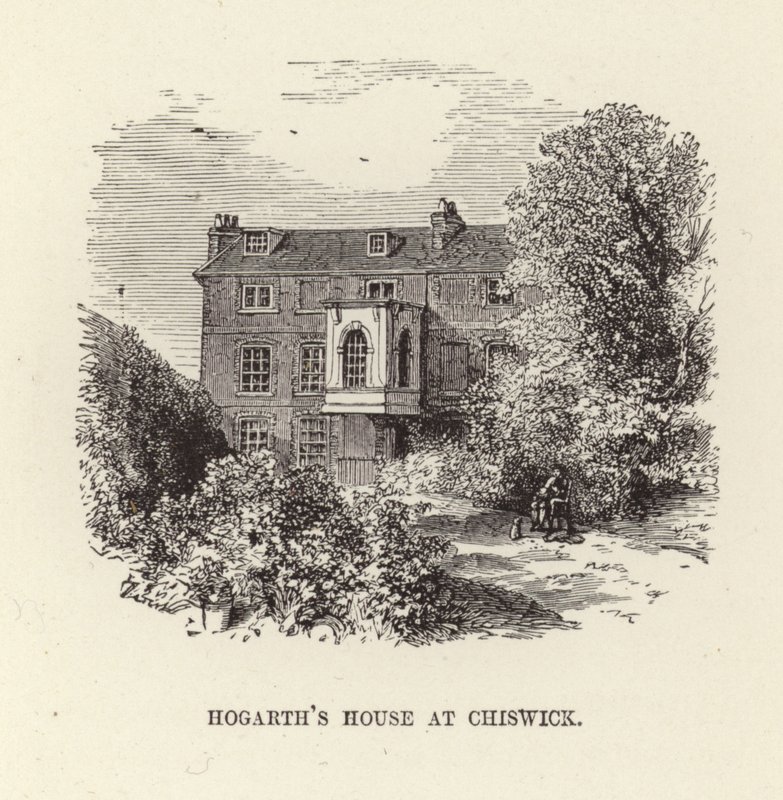 Hjemmet til William Hogarth i Chiswick av English School