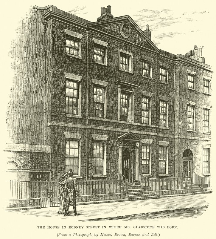 Huset i Rodney Street der Mr Gladstone ble født av English School