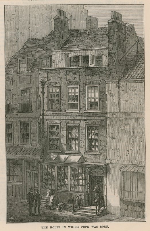 Huset hvor Alexander Pope ble født av English School
