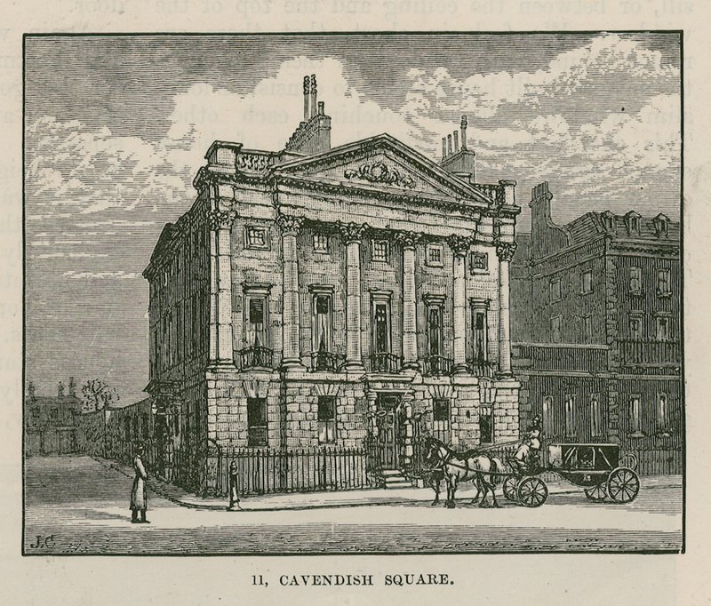 Huset til Mr Scotmother, Cavendish Square, London av English School