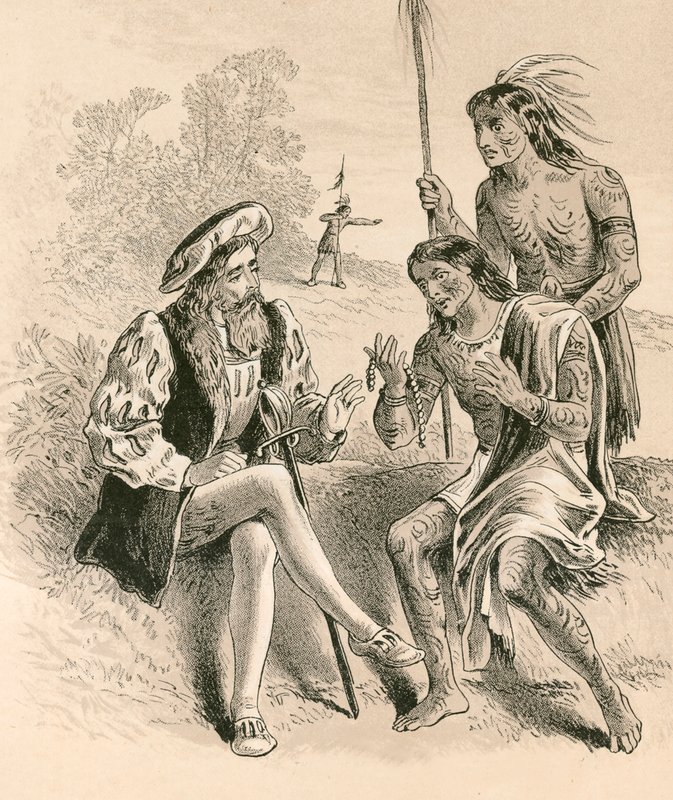 Columbus vennlighet mot de innfødte av English School