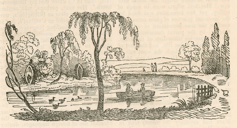 Innsjøen ved Hornsey Wood House, London av English School