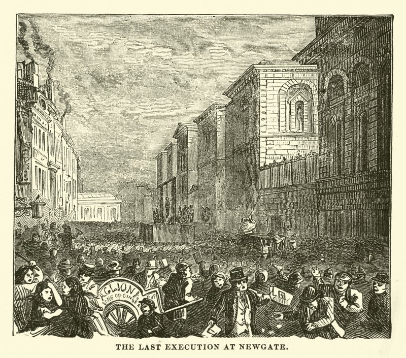 Den siste henrettelsen ved Newgate av English School