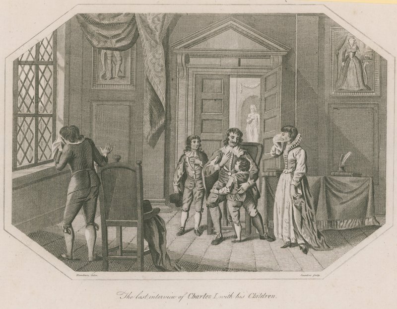 Det siste intervjuet av kong Charles I med barna hans av English School