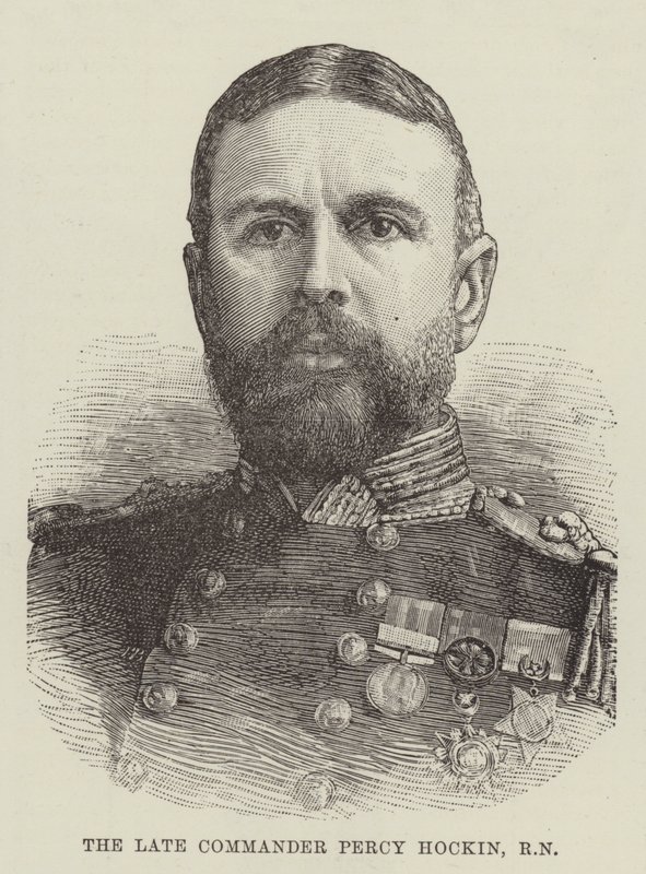 Avdøde kommandør Percy Hockin, RN (gravering) av English School