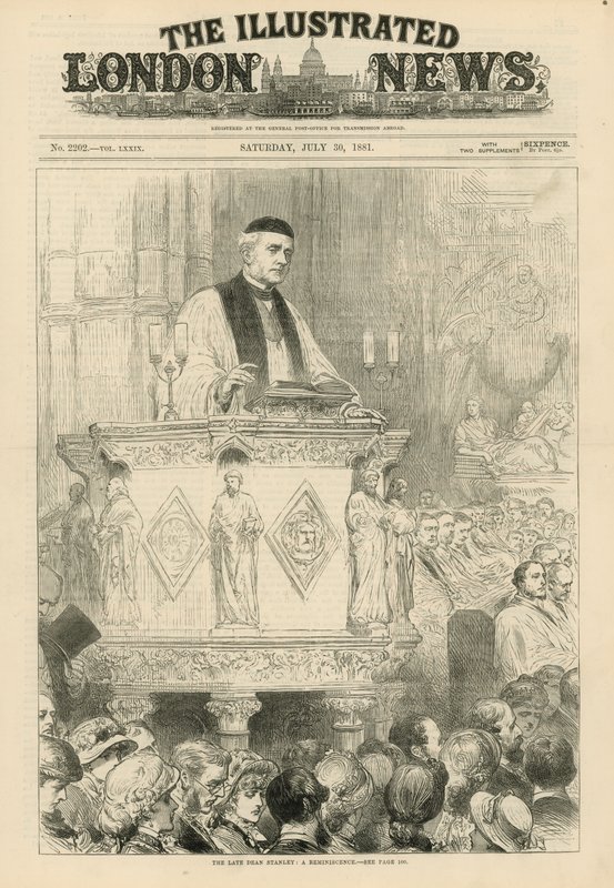 Avdøde dekan Stanley i Westminster Abbey av English School