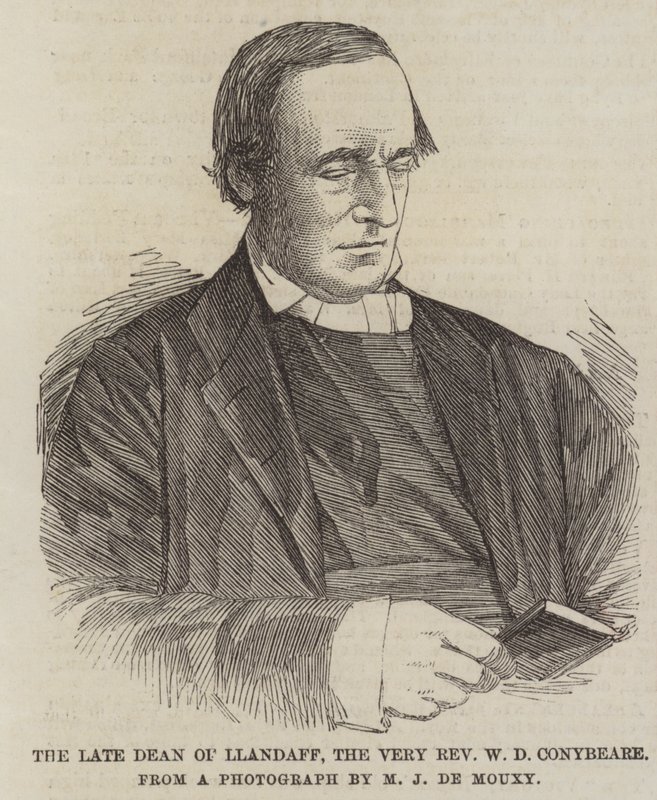 Den avdøde dekanen av Llandaff, den svært pastor WD Conybeare (gravering) av English School