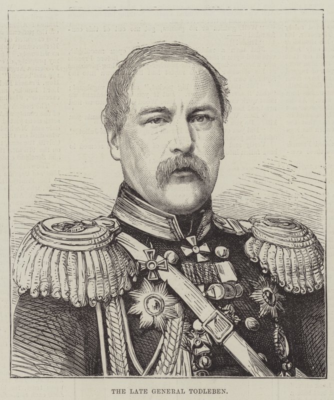 Avdøde general Todleben (gravering) av English School