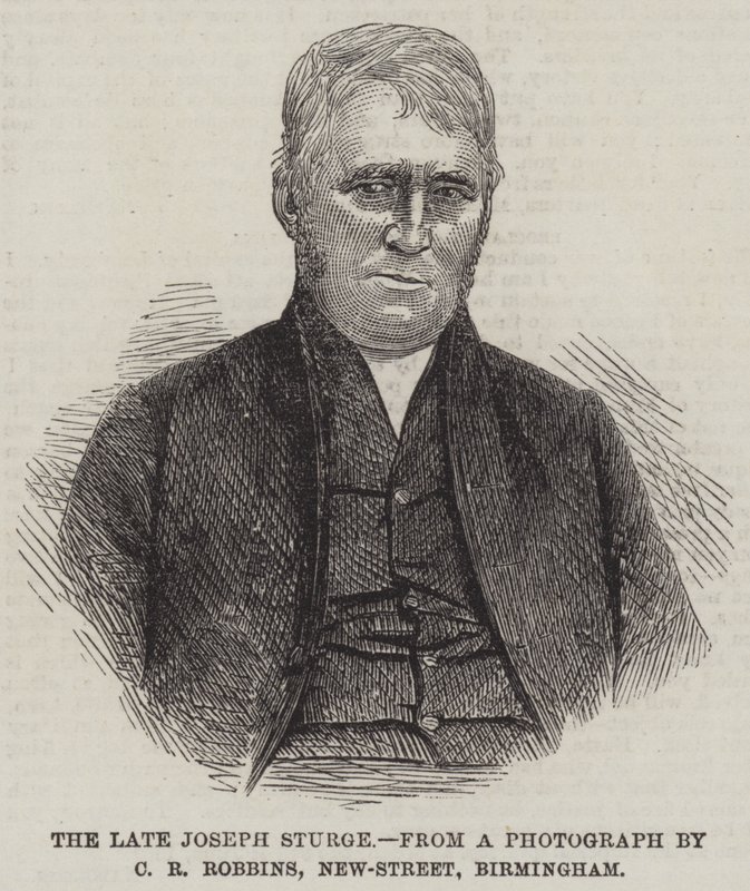 Den avdøde Joseph Sturge (gravering) av English School