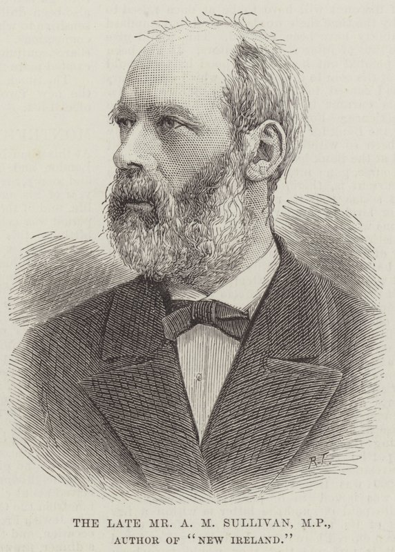 Avdøde Mr AM Sullivan, MP, forfatter av "New Ireland" (gravering) av English School