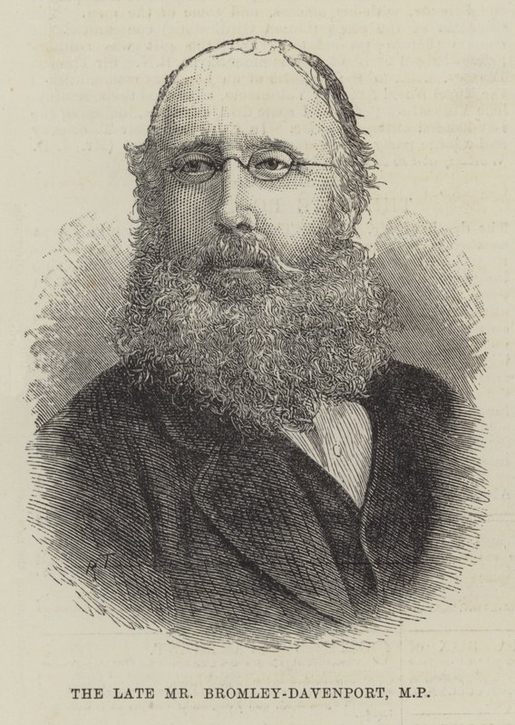 Avdøde herr Bromley-Davenport, MP (gravering) av English School