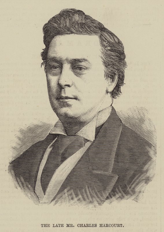 Avdøde Mr Charles Harcourt (gravering) av English School