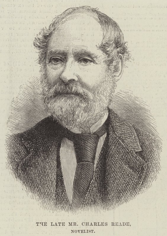 Avdøde Mr Charles Reade, romanforfatter (gravering) av English School