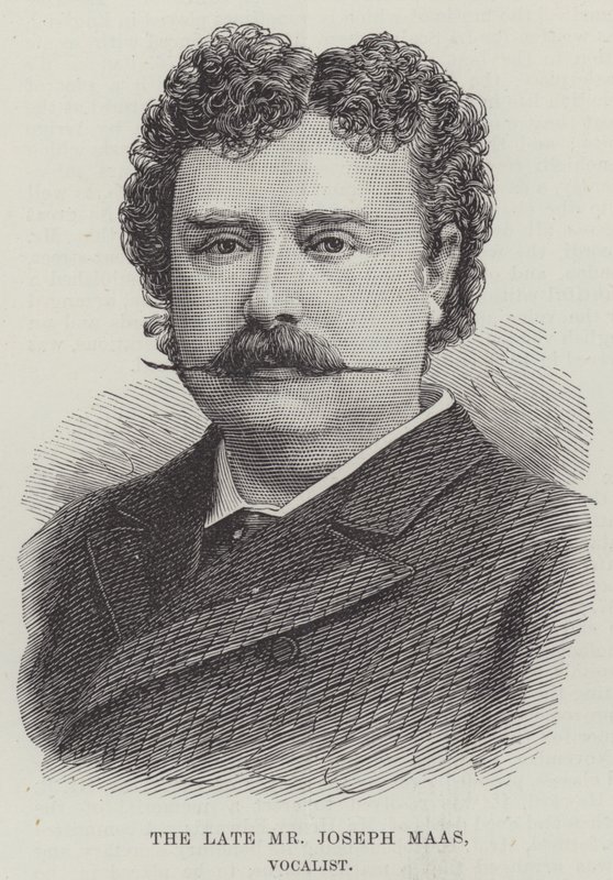 Avdøde Joseph Maas, vokalist (gravering) av English School