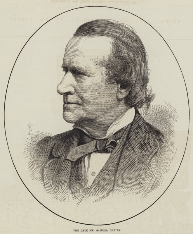 Avdøde Mr Samuel Phelps (gravering) av English School