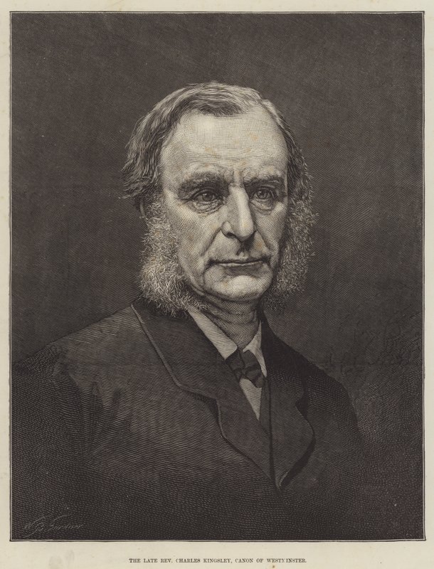 Avdøde pastor Charles Kingsley, kanon av Westminster (gravering) av English School