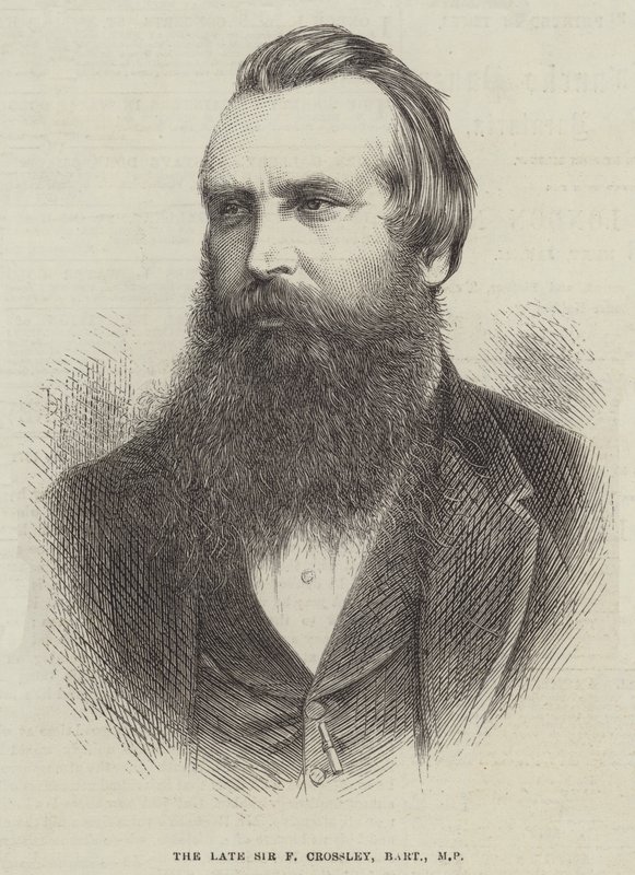 Avdøde Sir F Crossley, Baronet, MP (gravering) av English School