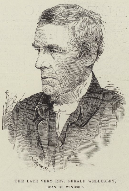Den avdøde Very Reverend Gerald Wellesley, dekan av Windsor (gravering) av English School