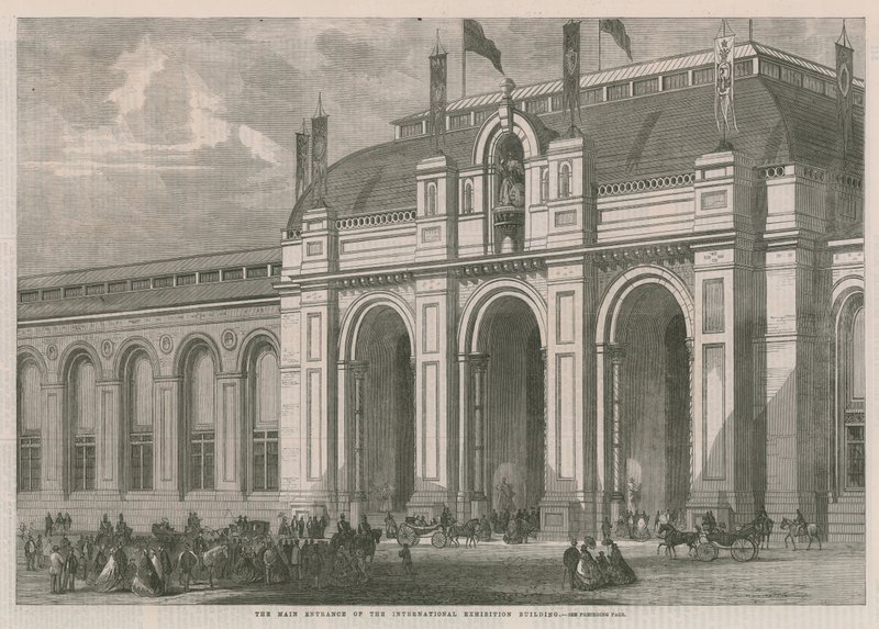 Hovedinngangen til den internasjonale utstillingen i 1862 av English School