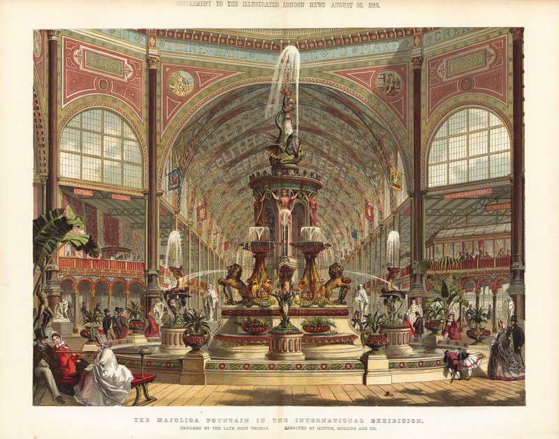 Majolicafontenen i den internasjonale utstillingen 1862 av English School