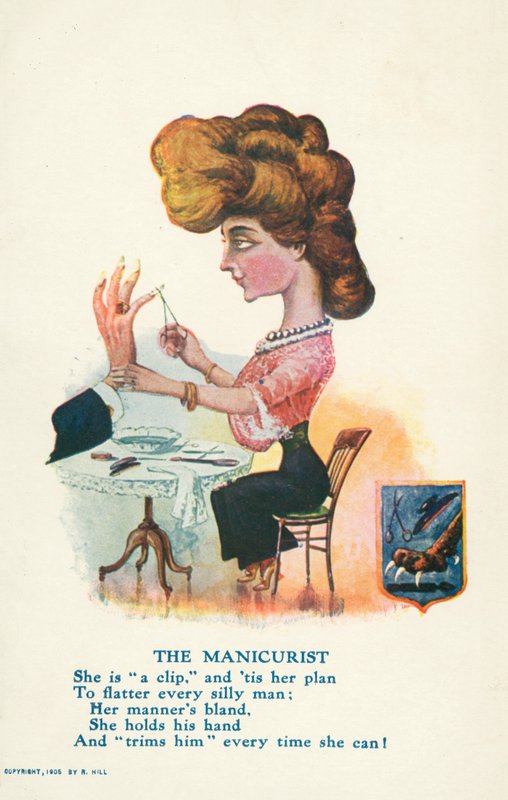 Manikyristen (farge litho) av English School