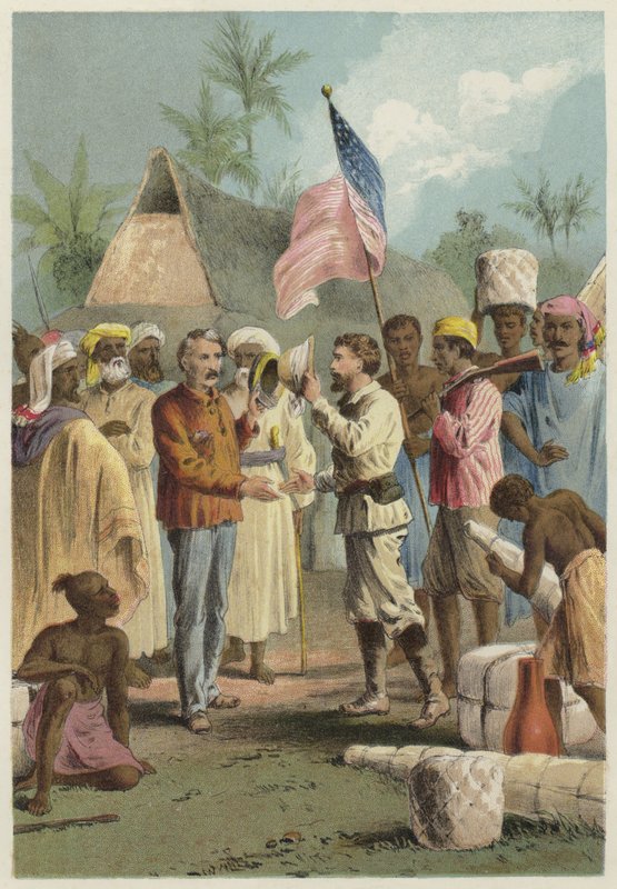Møtet mellom Henry Morton Stanley og David Livingstone av English School