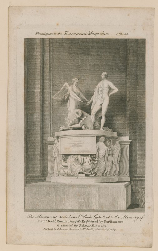 Monumentet reist i St Pauls Cathedral av English School