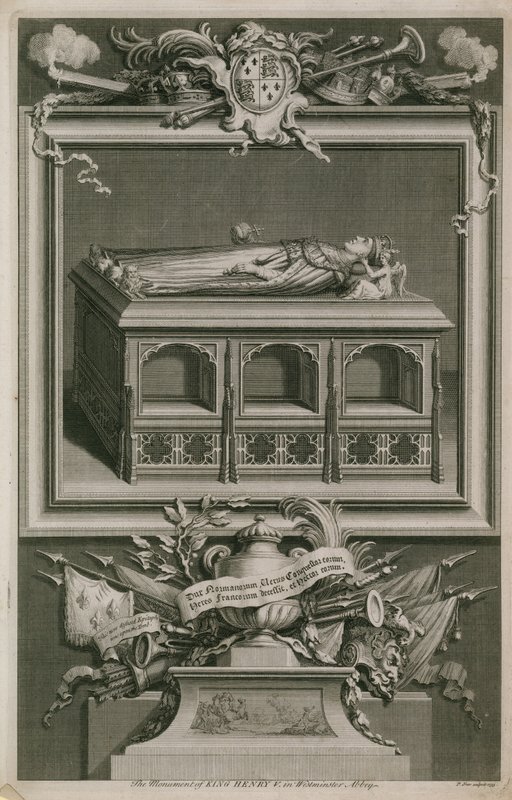 Monumentet til Henry V av English School